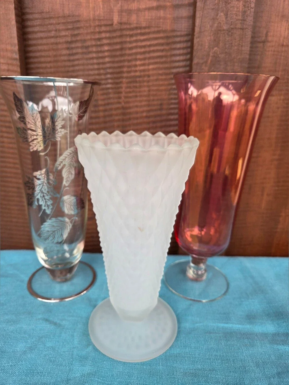 Vintage footed glass